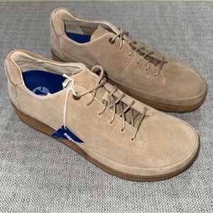 Birkenstock Honnef Men’s Size 11.5-12 Low Tan Sandcastle Suede Sneakers NWOB